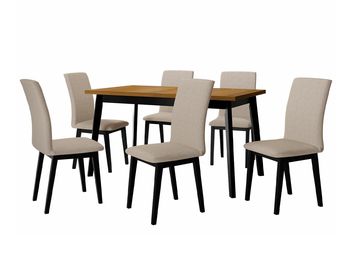 Étkezőgarnitúra Victorville 288 (Grandson tölgy + Fekete)