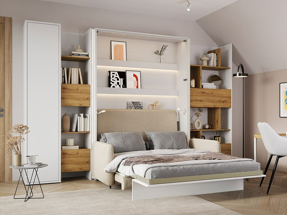 Könyvespolc Concept Pro Lenart Levfere 145 (Fehér)