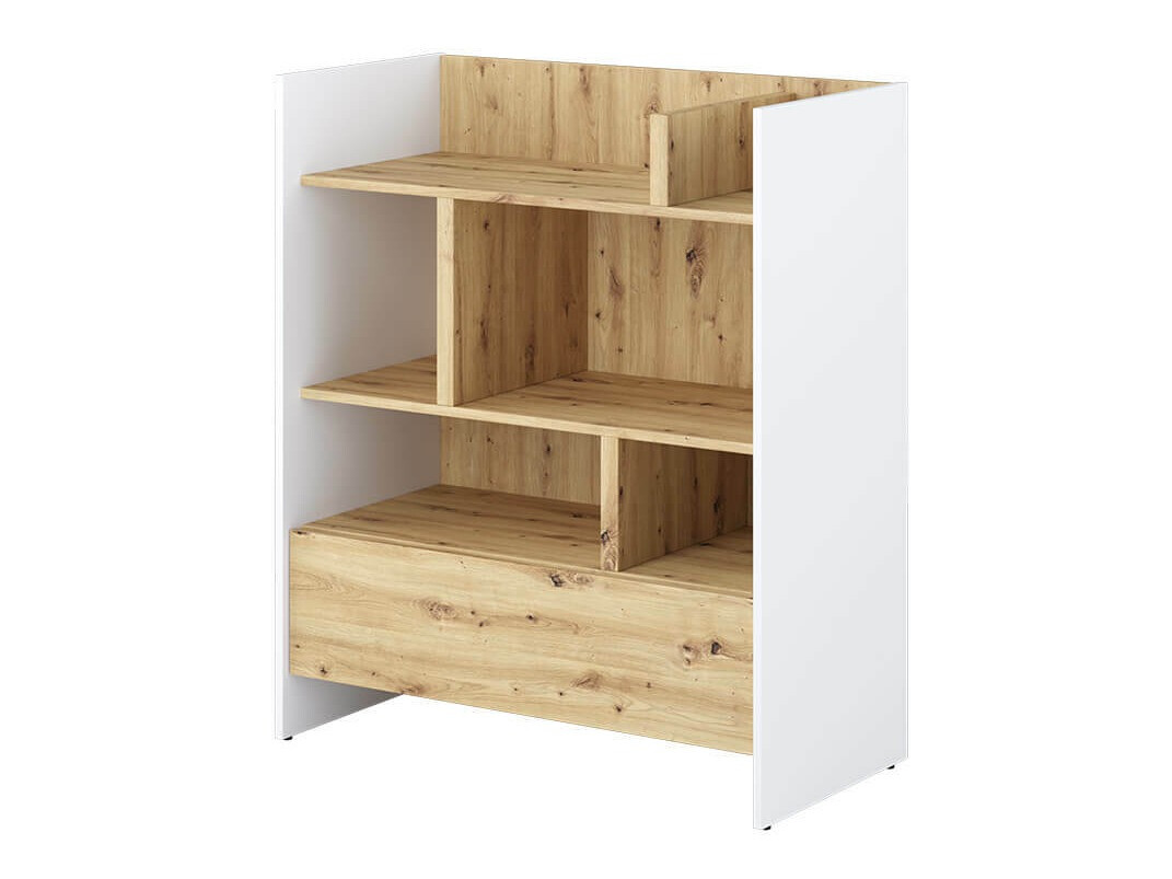 Könyvespolc Concept Pro Lenart Levfere 149 (Fehér + Artisan tölgy)