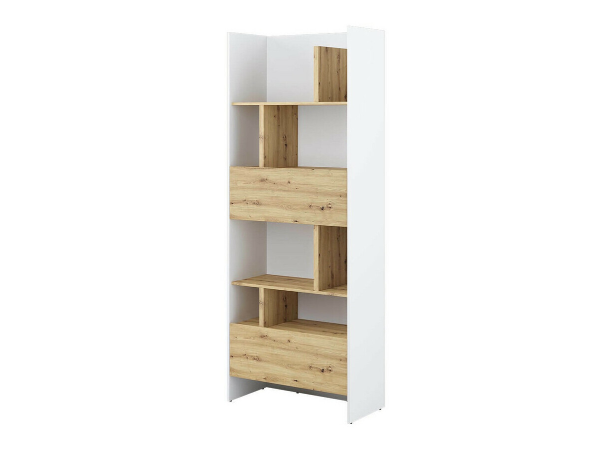 Könyvespolc Concept Pro Lenart V (Fehér + Artisan tölgy)