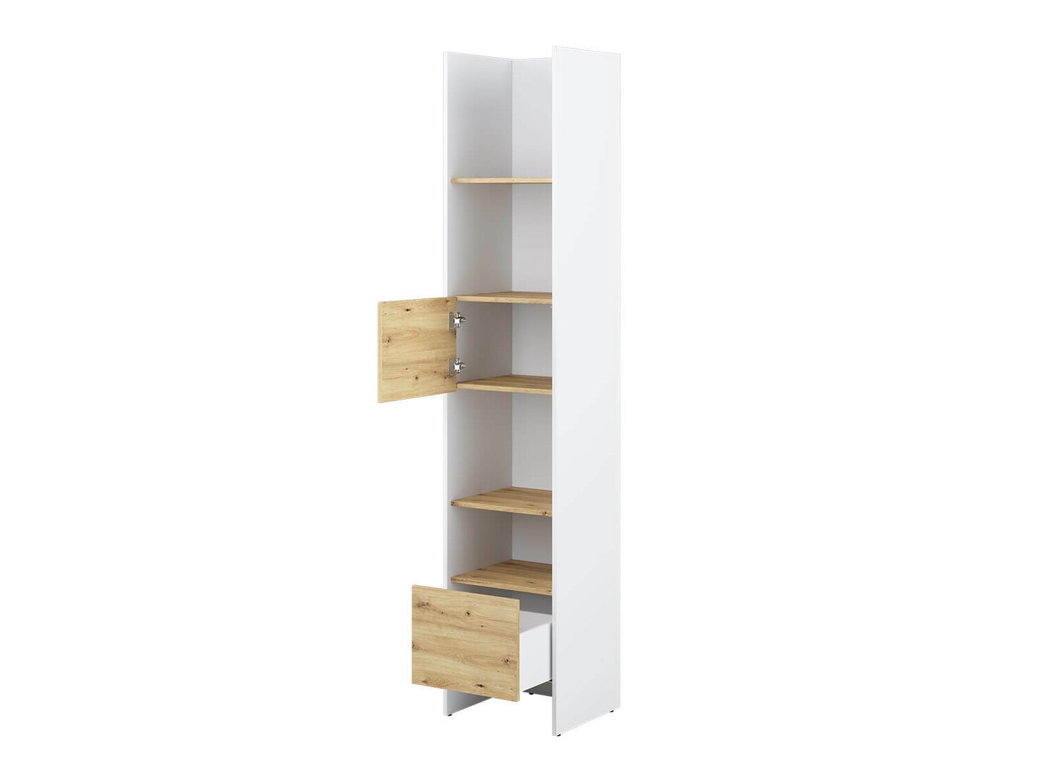 Könyvespolc Concept Pro Lenart VI (Fehér + Artisan tölgy)