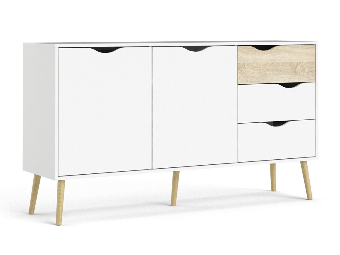 Komód Tustin P101 (Fehér + Tölgy)