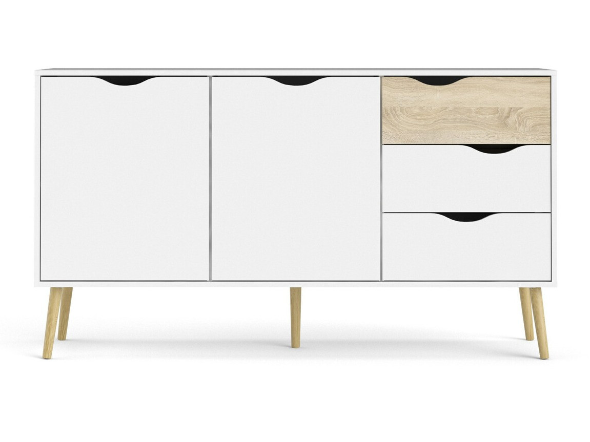 Komód Tustin P101 (Fehér + Tölgy)