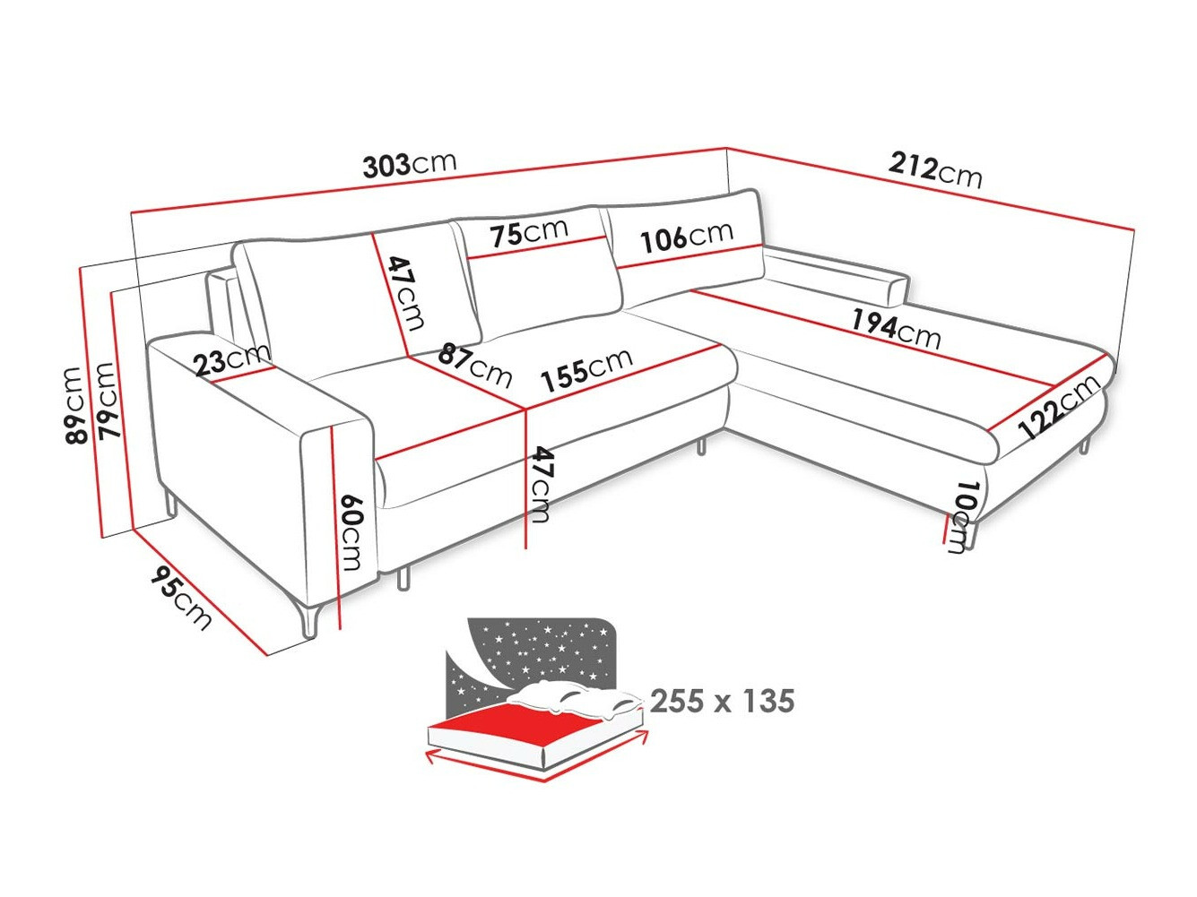 Sarokkanapé Lincoln 175 (Barrel 19)