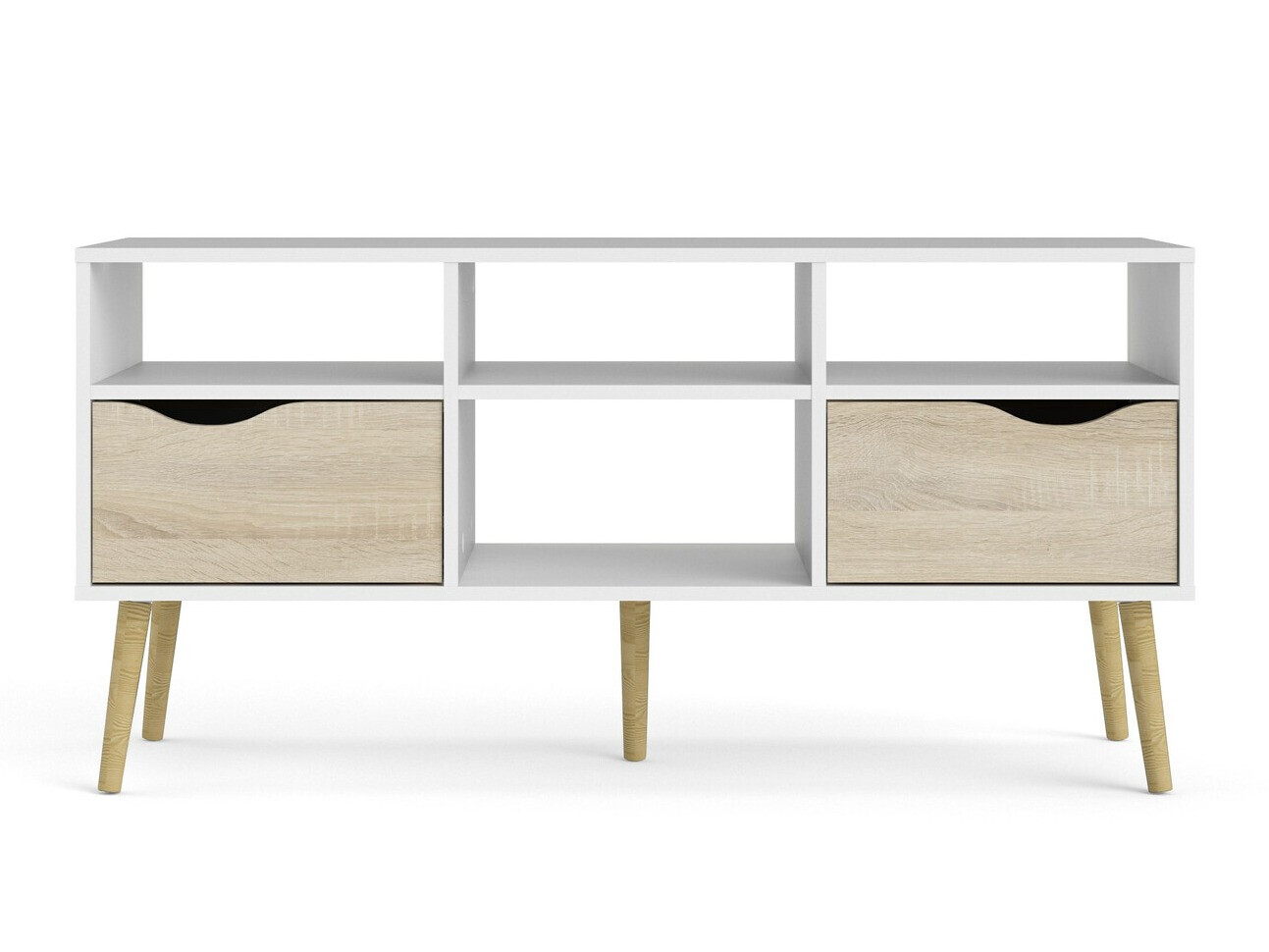 TV-állvány Tustin P109 (Fehér + Tölgy)