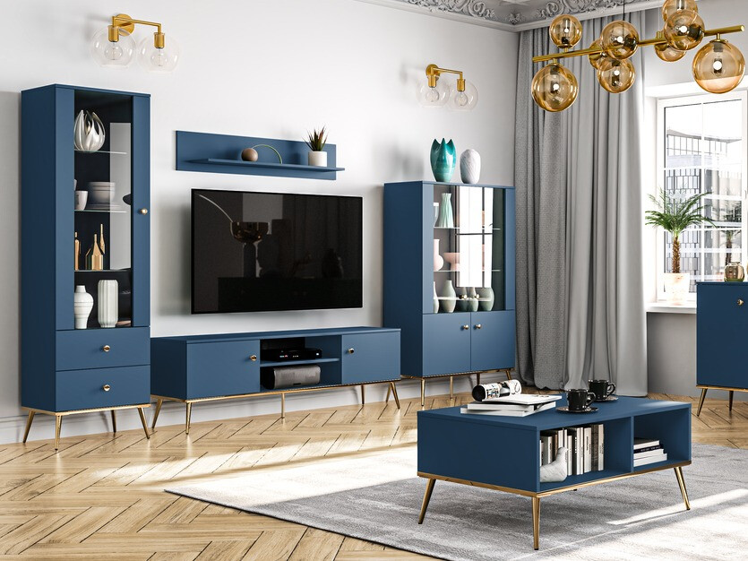 Fali polc Flonovu 107 (Sötétkék)