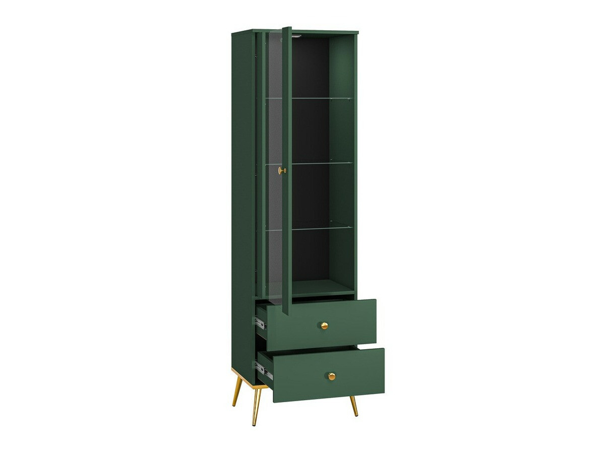 Nappali szett Flonovu 109 (Sötétzöld + Aranysárga)