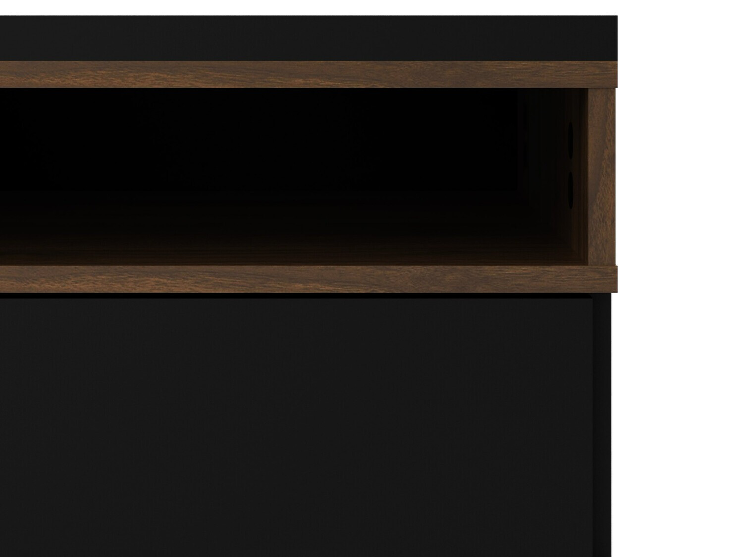 TV-állvány Tustin 168 (Fekete + Dió)