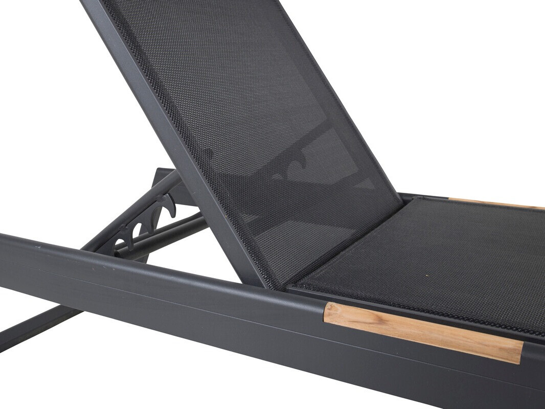 Kerti napozóágy Dallas 1082 (Fekete)