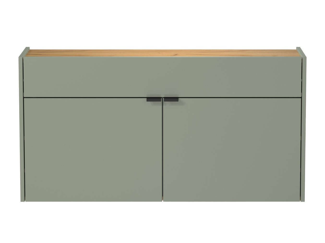 Cipőtároló Cirsale 102 (Poros zöld + Navarra tölgy)