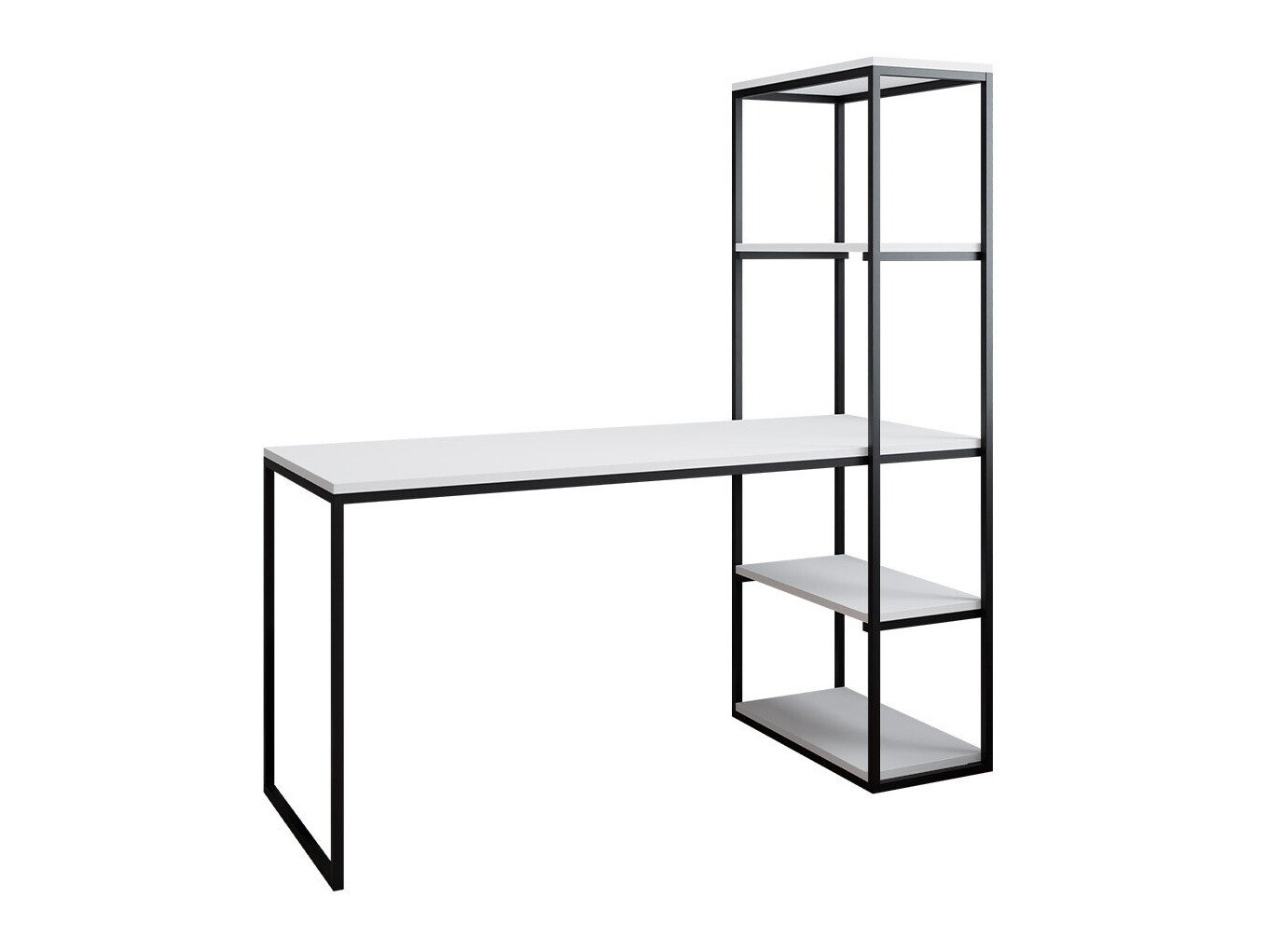 Íróasztal Oswego 107 (Fehér + Fekete)