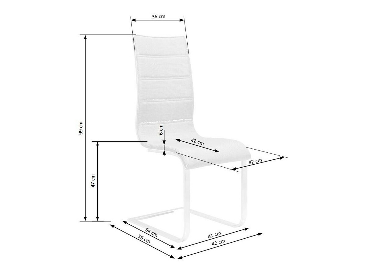 Szék Houston 563 (Fekete + Fehér)