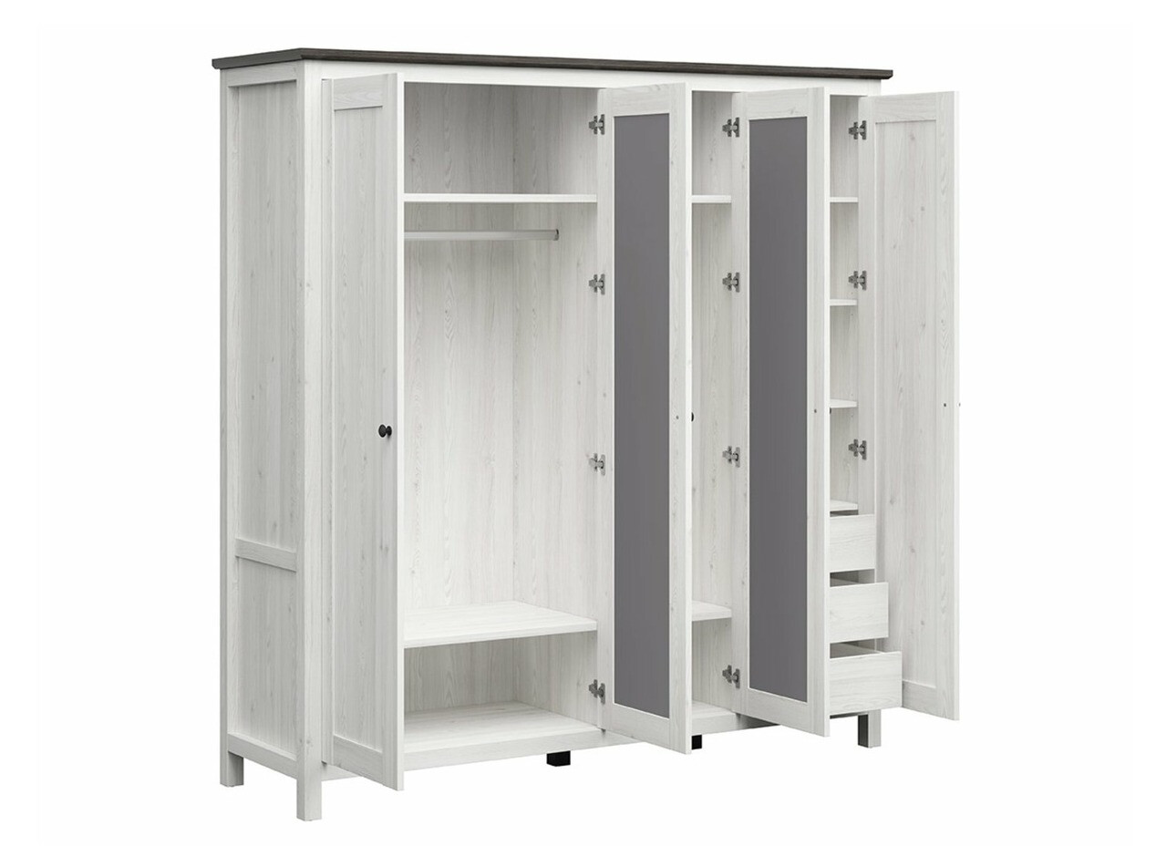 Gardróbszekrény Sordoro 133 (Világos vörösfenyő + Larico fenyő)