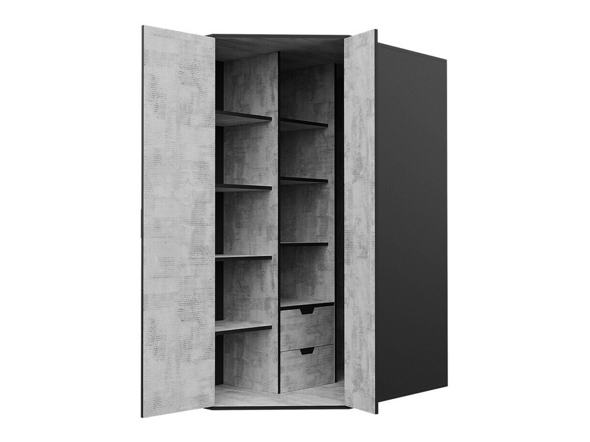 Bútorkészlet Tenmele 113 (Grafit + Riviera tölgy)