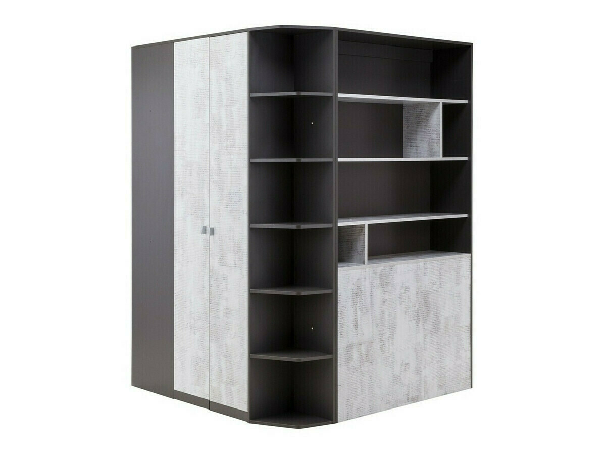 Sarokszekrény Omaha F129 (Grafit + Szürke)