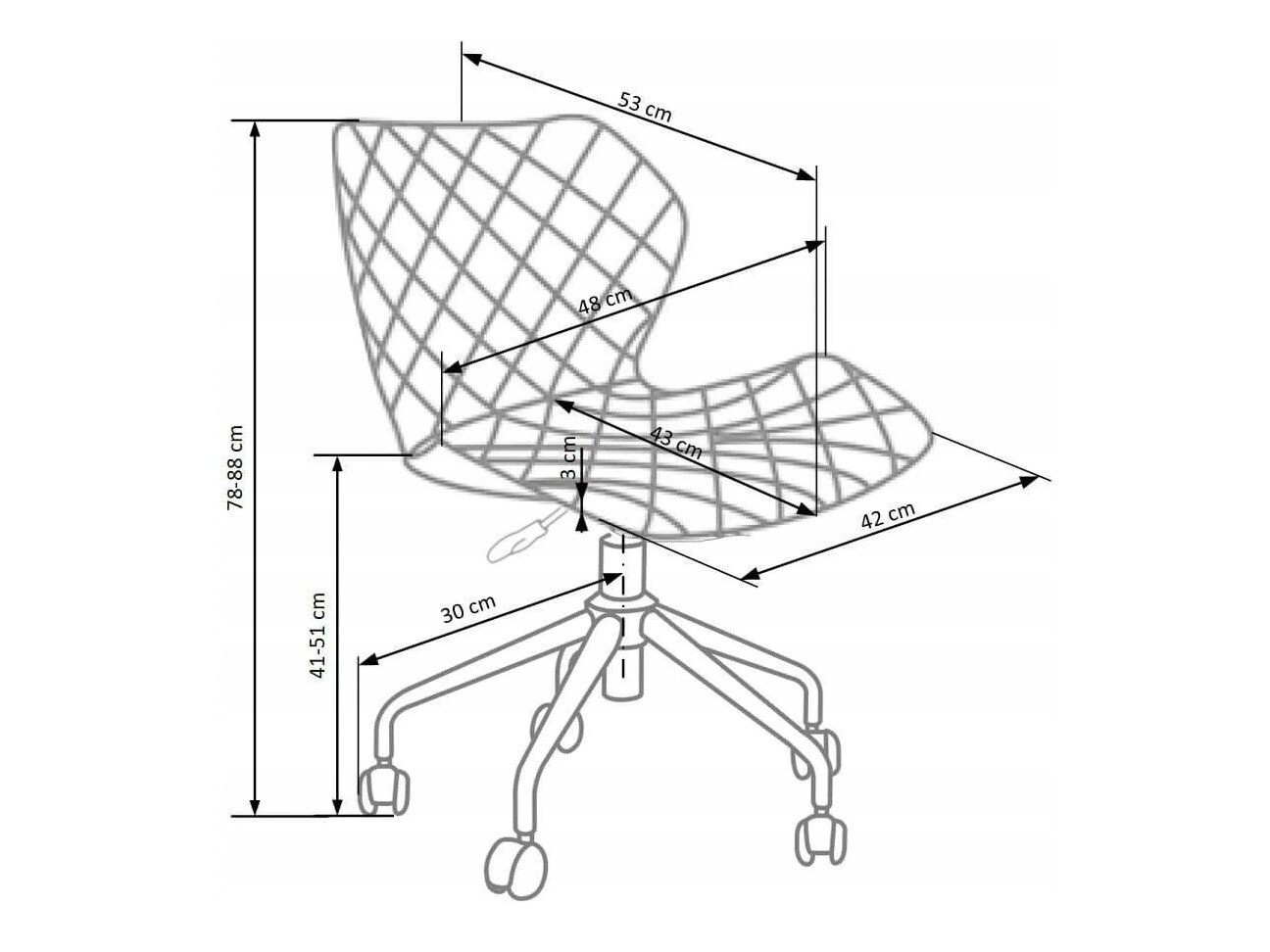 Gyerekszék Houston 991 (Világos rózsaszín)