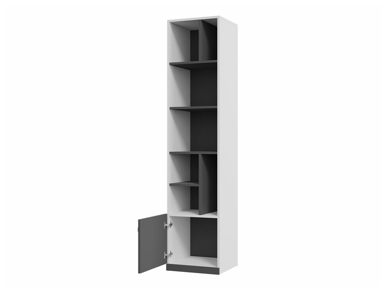 Könyvespolc Omaha F117 (Grafit + Szürke)