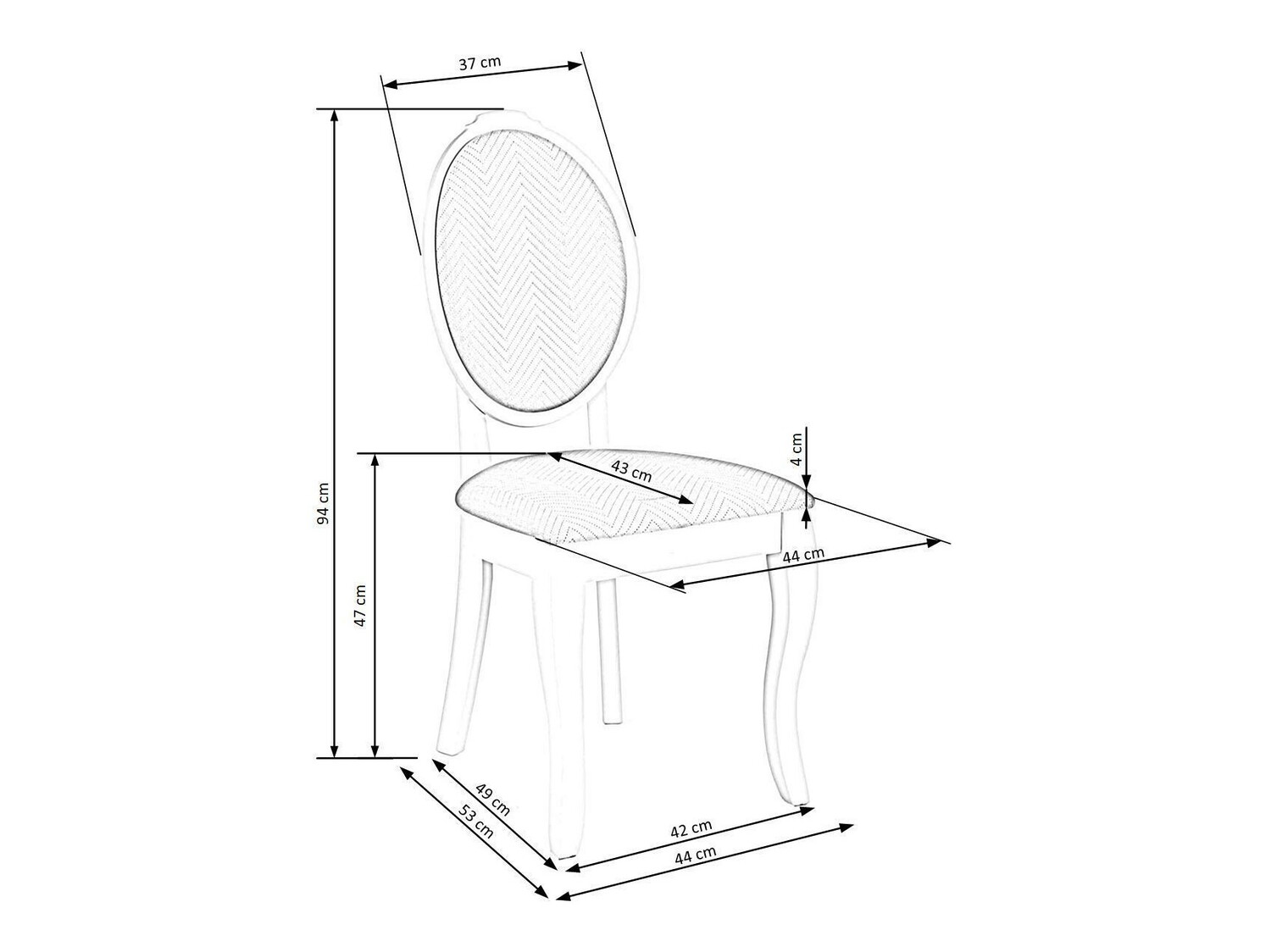 Szék Houston 986 (Fehér + Szürke)