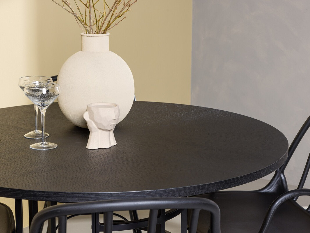 Étkezőgarnitúra Dallas 3914 (Fekete)