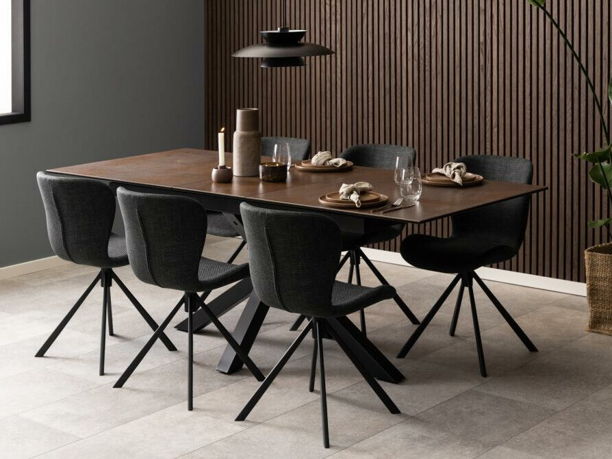 Asztal Norsica 676 (Fekete + Barna)