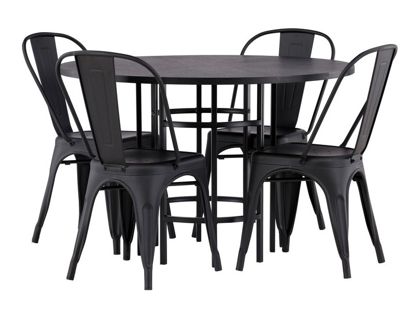 Étkezőgarnitúra Dallas 3921 (Fekete)