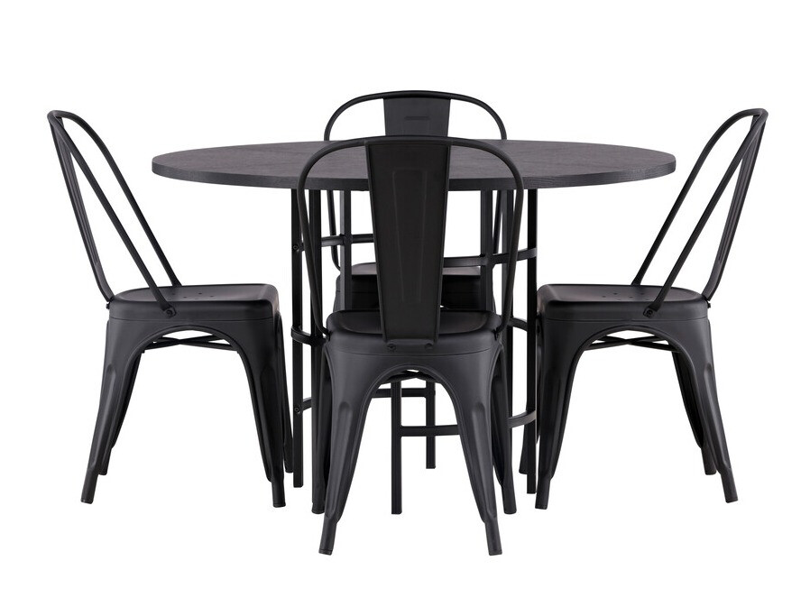 Étkezőgarnitúra Dallas 3921 (Fekete)