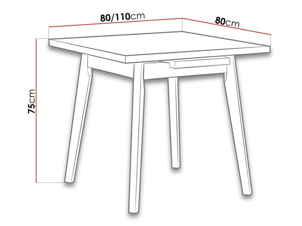 Asztal Victorville 183 (Sonoma tölgy)