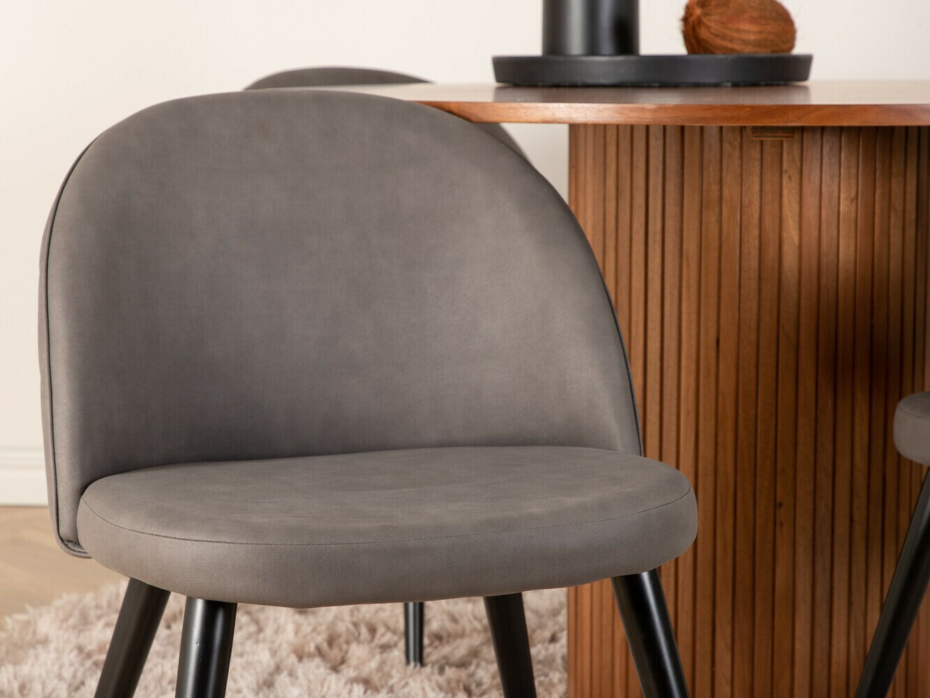 Étkezőgarnitúra Dallas 3071 (Szürke + Fekete)