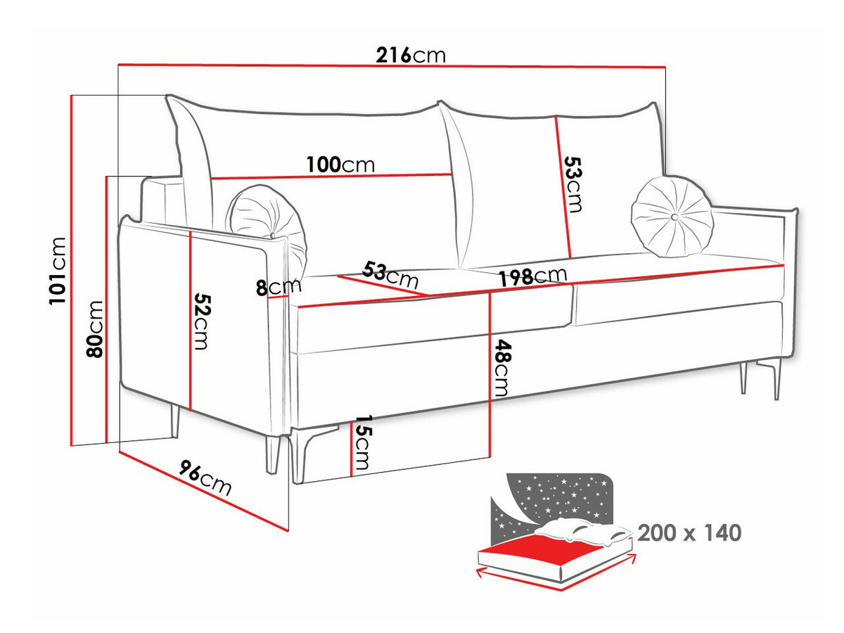 Kanapéágy Clovis 103 (Manila 29)