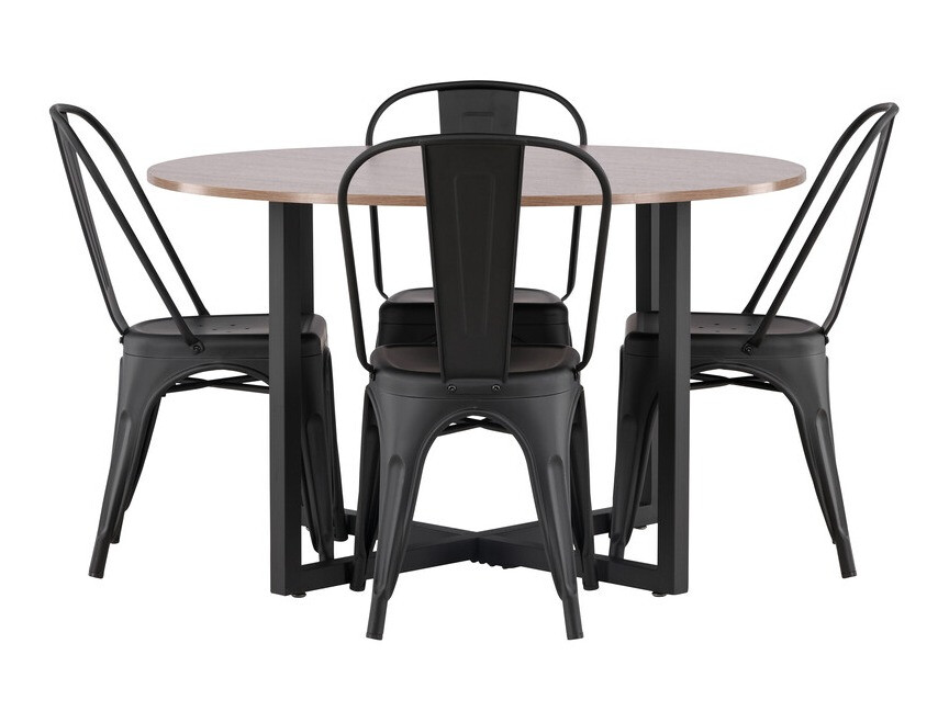 Étkezőgarnitúra Dallas 3928 (Fekete)