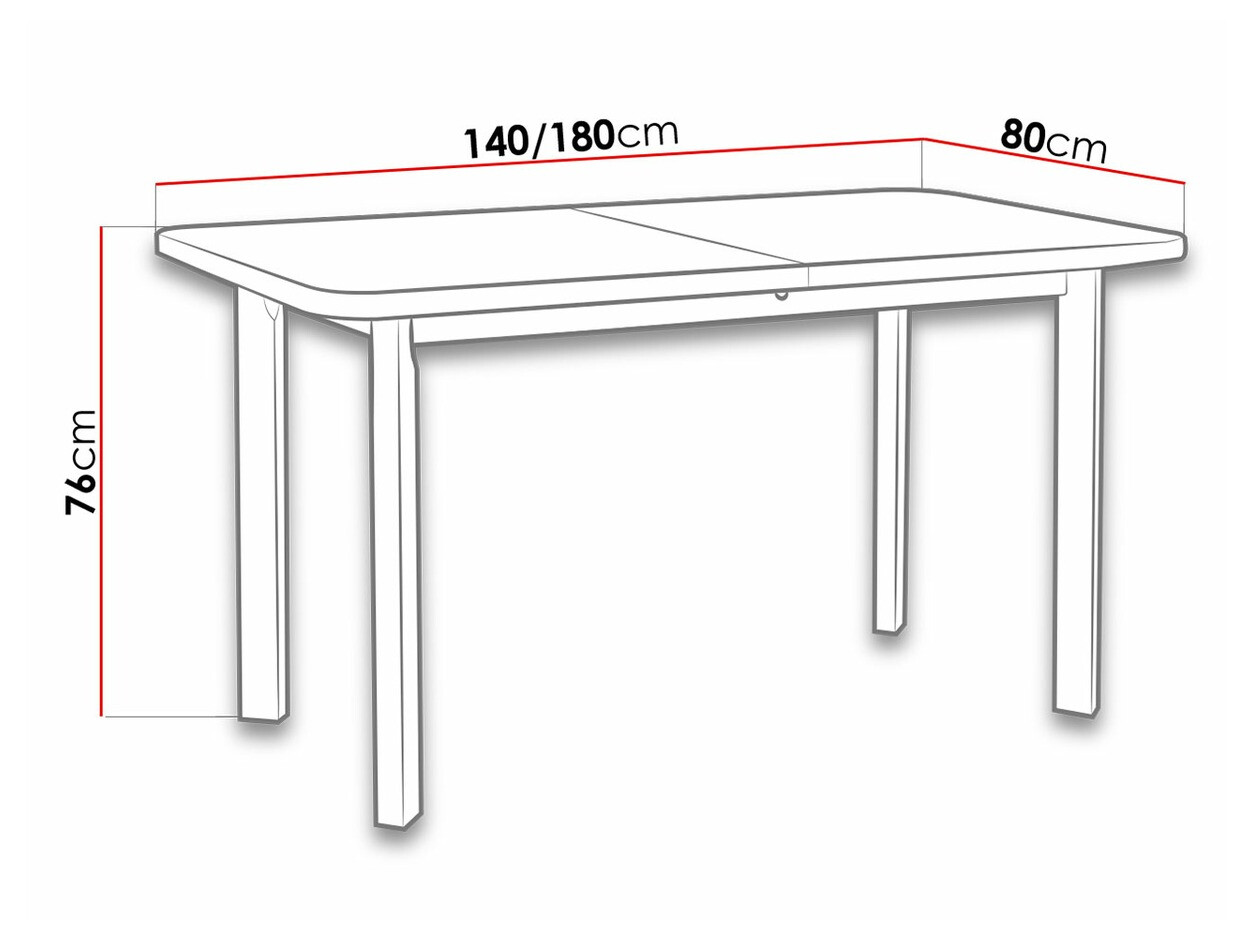 Asztal Victorville 133 (Égerfa)