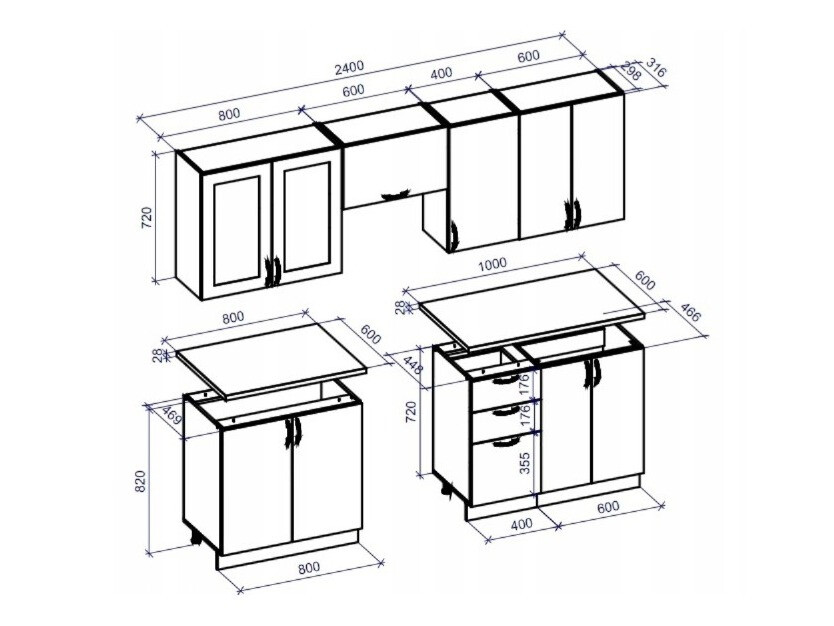 Konyhabútor Houston Lumen II
