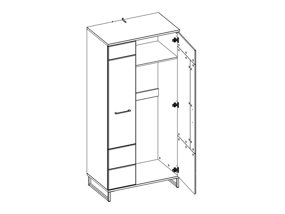 Gardróbszekrény Nucala 107