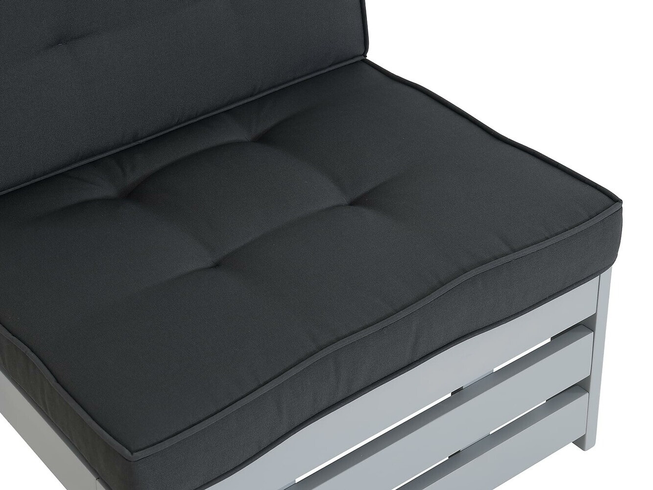 Kerti fotel Riverton 758 (Fekete + Szürke)