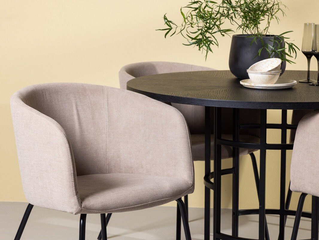 Étkezőgarnitúra Dallas 3972 (Fekete)