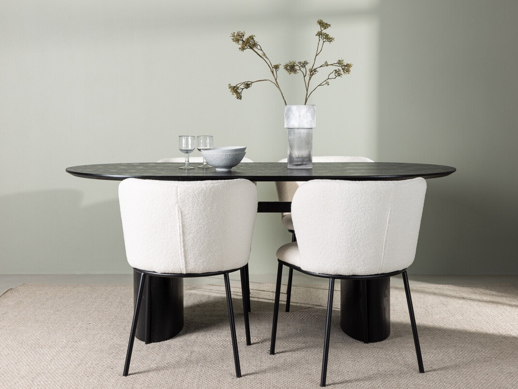 Étkezőgarnitúra Dallas 3990 (Fekete)