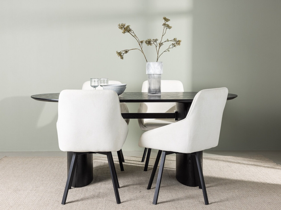 Étkezőgarnitúra Dallas 3991 (Fekete)