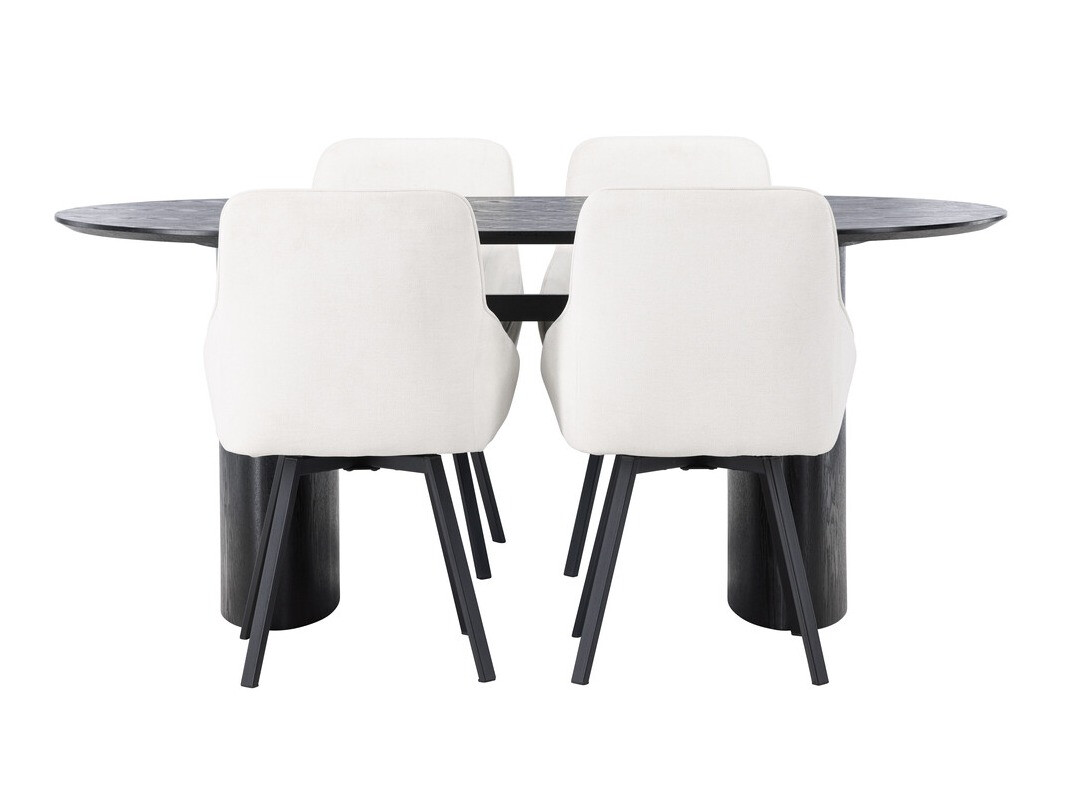 Étkezőgarnitúra Dallas 3991 (Fekete)