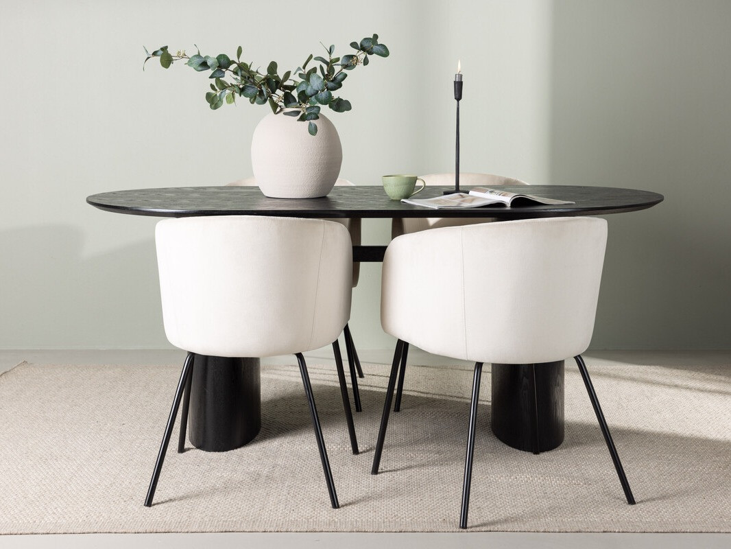 Étkezőgarnitúra Dallas 3992 (Fekete)