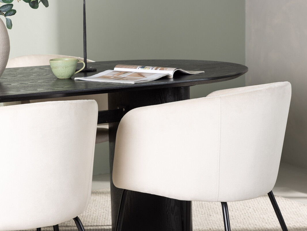 Étkezőgarnitúra Dallas 3992 (Fekete)