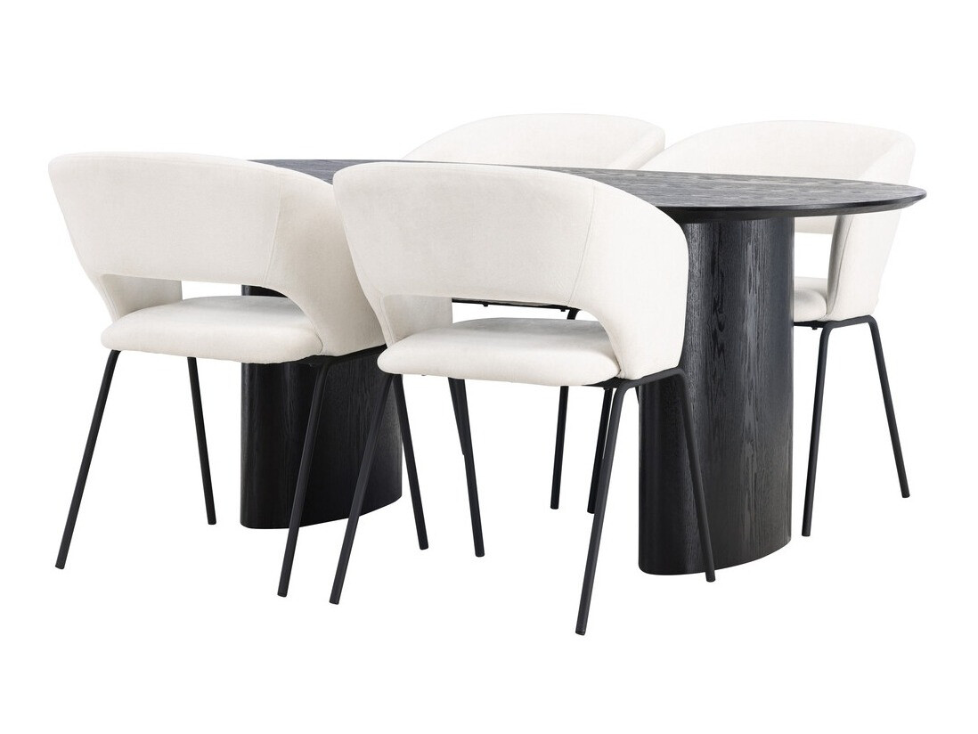 Étkezőgarnitúra Dallas 3993 (Fekete)