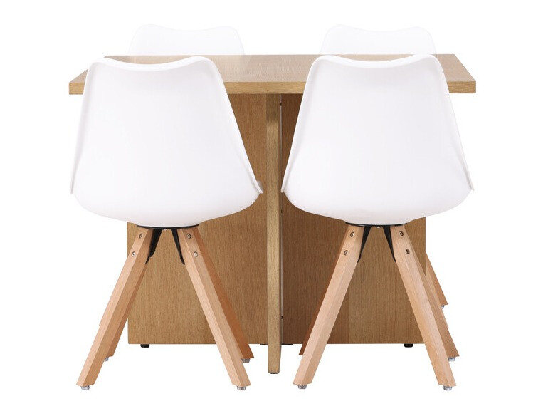 Étkezőgarnitúra Dallas 4001 (Fehér + Világos fa)