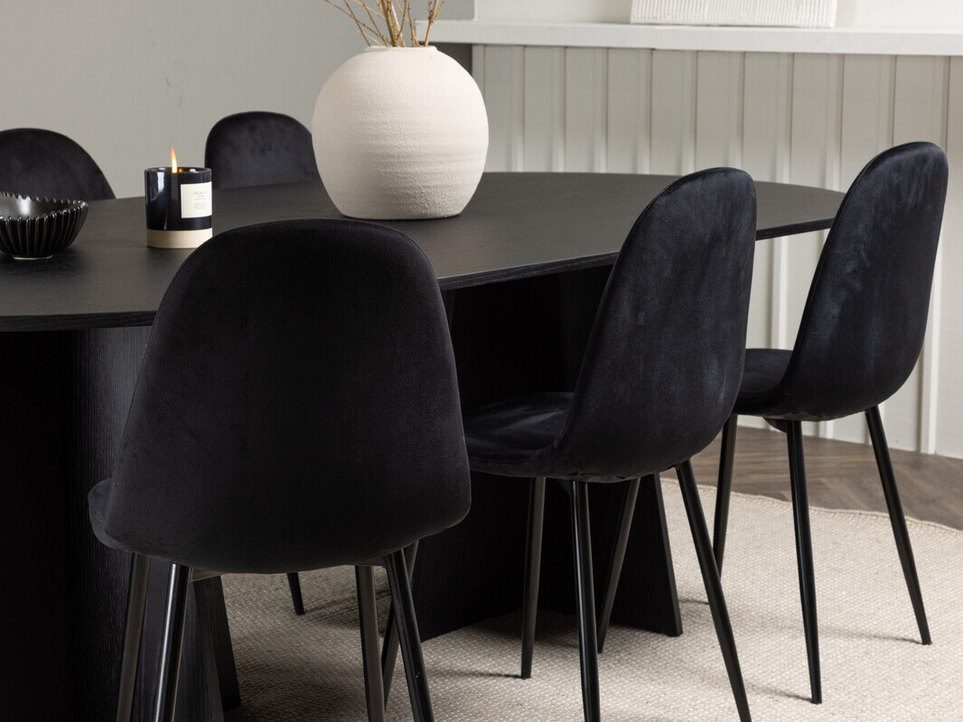 Étkezőgarnitúra Dallas 4032 (Fekete)