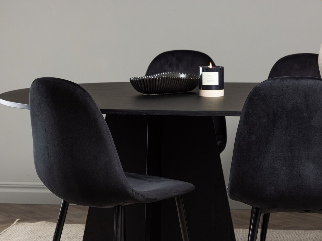 Étkezőgarnitúra Dallas 4032 (Fekete)