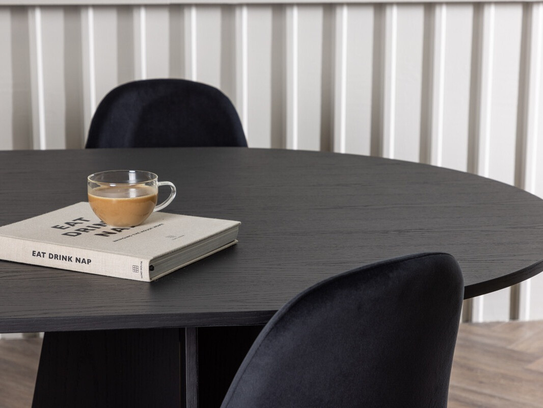 Étkezőgarnitúra Dallas 4033 (Fekete + Ezüst)