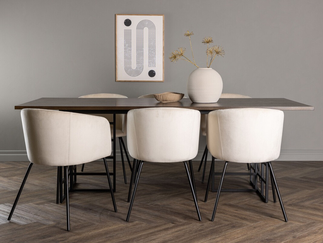 Étkezőgarnitúra Dallas 4041 (Barna + Fekete)