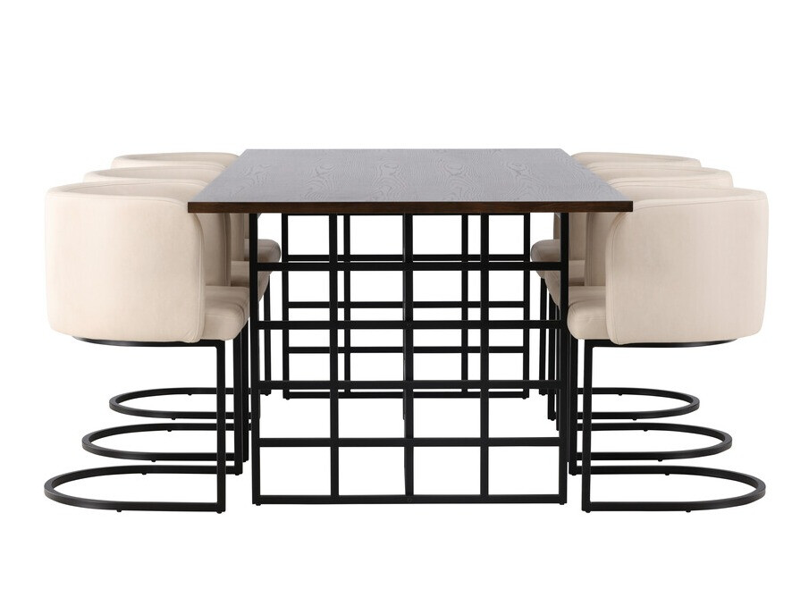 Étkezőgarnitúra Dallas 4043 (Barna + Fekete)