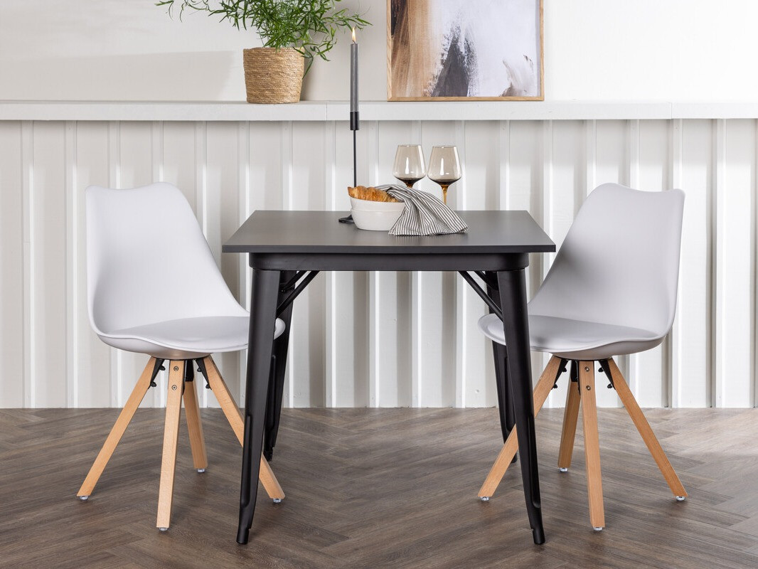 Étkezőgarnitúra Dallas 4050 (Fehér + Világos fa)