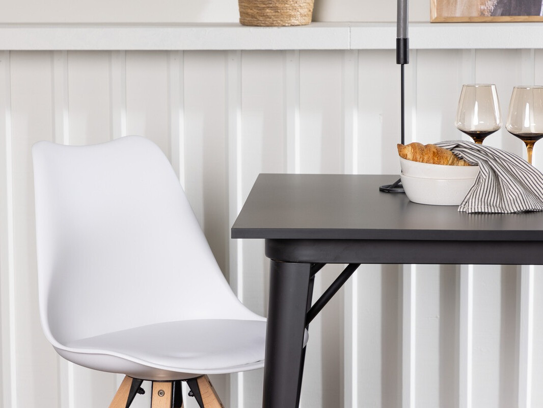 Étkezőgarnitúra Dallas 4050 (Fehér + Világos fa)