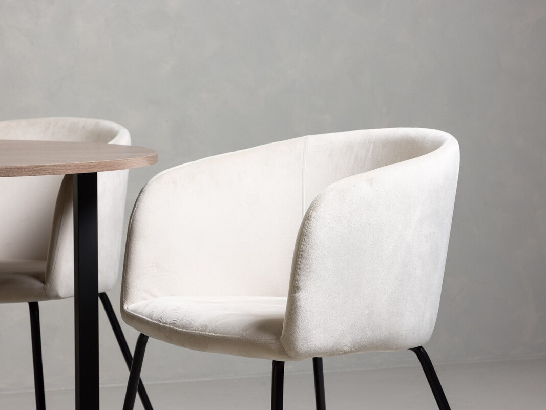 Étkezőgarnitúra Dallas 4052 (Krém + Fekete)